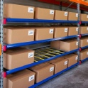 compacte opslag met doorrolstellingen doorrolstelling pallets